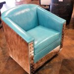 Brown And Blue Chair