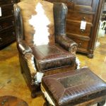Brown Rustic Leather Chair