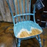 Blue Rustic Chair
