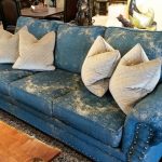 Rustic Blue Sofa