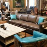 Leather And Blue Mixed Furniture